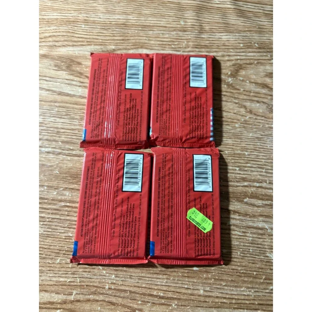 1994 Action Packed Racing Series 4 Wax  Packs Includes Random 24K Inserts